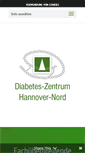 Mobile Screenshot of diabeteszentrum-hannover.de